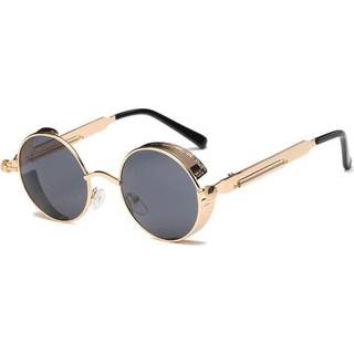Steampunk Retro Solbriller Røgfarvet/Guld