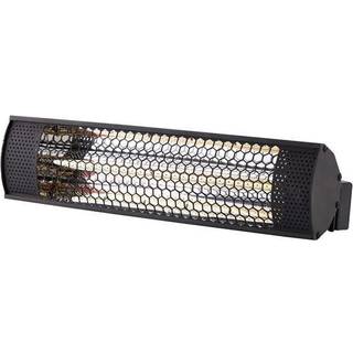 EL Terrassevarmer med lys 2000W - Aluminium - Mål. 57x11x11 cm - Hurtig levering