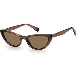 Polaroid PLD 6142/S Polarized 09Q/SP 57 Solbriller Kvinder Brun - Transparent Brown - 57mm