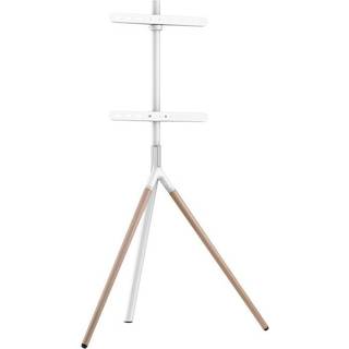 Sinox Tripod TV gulvstander | Bøg / Hvid | PRIS-MATCH