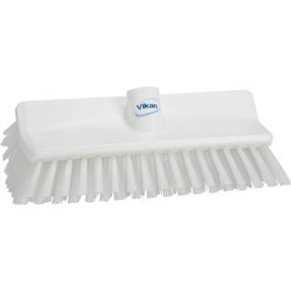 Vikan Hi-low børste 26,5 cm med medium børstehår hvid