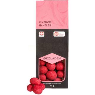 Økoladen Hindbær Mandler Ø - 80 g.