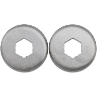 Lockit dørgrebsrosetter 1131 rustfrit, oppresset
