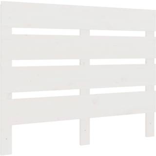 sengegavl 100x3x80 cm massivt fyrretræ hvid