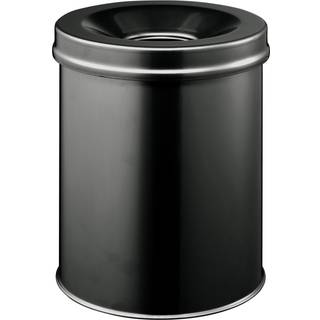 Durable papirkurv brandsikker safe 15 liter sort