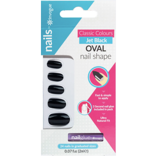 Invogue Rouge Oval Nails 24pcs
