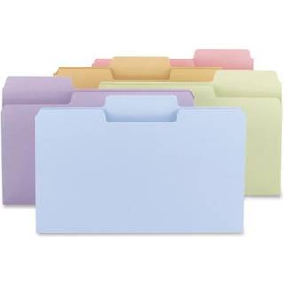 Smead Supertab File-mappe Oversized 1/3-Cut Tab Legal St?rrelse Assorterede pastelfarver 100 pr. Boks (11962)