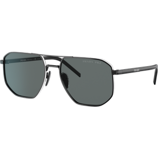 Prada PR 59YS Polarized 1AB5Z1 57 Solbriller Mænd Black - Black Silver - 57mm