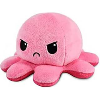 Teeturtle - den originale reversible bl?ksprutte plushie - vred lyserosa + rasende lyser?d - s?d sensorisk fidget -udstoppede dyr, der viser dit
