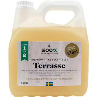 Sioo:x Terrassebeskyttelse - Trin 1 - 3 L