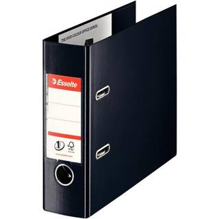 Brevordner Esselte No1 PP kabinet 75 sort, 20 stk., varenr. 468970