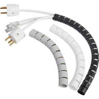 Spiralslange/cableeater 20mm hvid / pr. meter