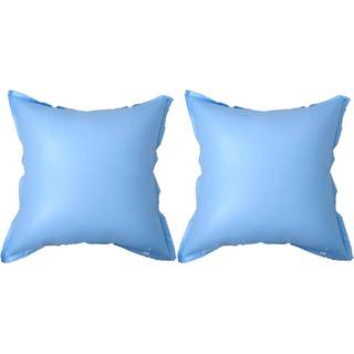 oppustelige vinterpuder til fritstående poolovertræk 2 stk.