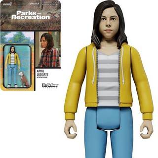 Super7 Parks and Recreation April Ludgate - 3,75 """" Parks and Rec Action Figur med tilbeh?r klassiske tv -show Collectibles and Pop Culture Toys