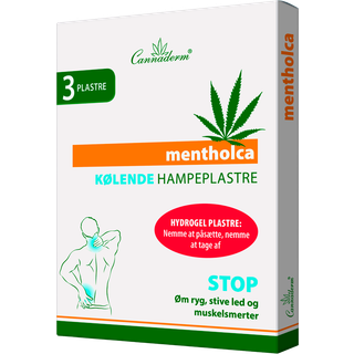 Cannaderm Mentholca Kølende Hampeplastre 3 stk