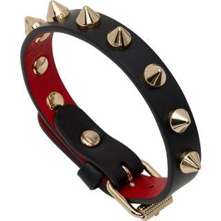 Christian Louboutin Loubilink leather bracelet - black - One Size