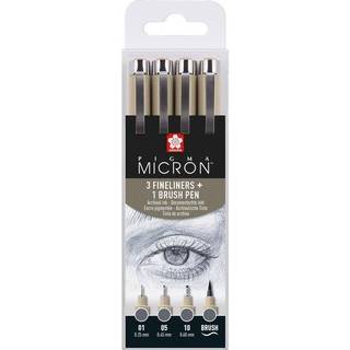 Pigment Liner Sakura Pigma Micron Set Kaltgrau