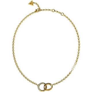 Guess Ladies Yellow Gold-Plated Mini Forever Link Necklace UBN02191YG