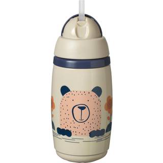 Tommee Tippee Superstar Insulated Straw Grey Kop med sugerør til børn 12m+ 266 ml - 266 ml
