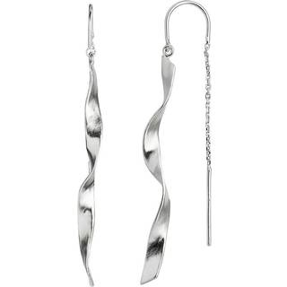 Long Twisted Sterling Sølv Ørering fra Stine A 1188-00-S