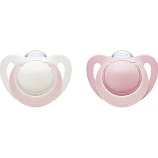 NUK Sut Genius Silicon S2  Rose/White 2-pak