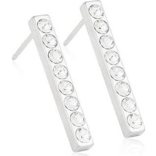 Brilliance Straight Krystal Titanium Øreringe fra Blomdahl