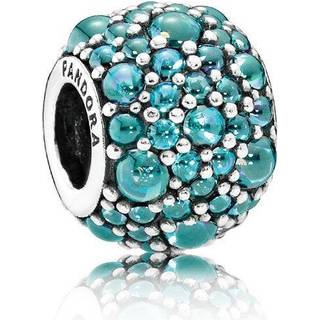 Pandora Teal Sterling Sølv Charm 791755MCZ
