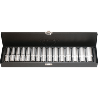 BATO Topsæt Lang 1/2" 12kt. 15 dele 10-24mm. (1115)