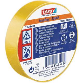 Tesa Isoleringstape vde/iec pvc 20mx19mm gul