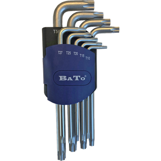 BATO Stiftnøglesæt Torx 10-50. Blank. 9 Blank. 9 dele (3105)