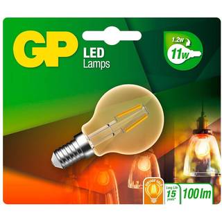 GP Batteries GP Lighting LED Mini Globus Gold E14 1,2W (25W)Filament GP 080589