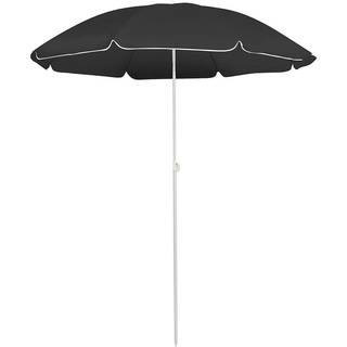 parasol 180 cm stålstang antracitgrå