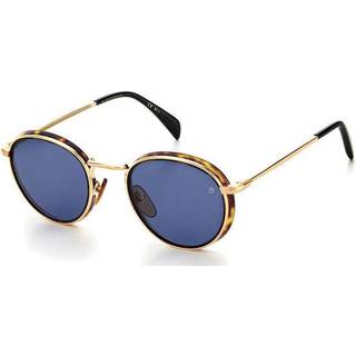 DAVID BECKHAM Mand DB 1033/S 2IK/KU Solbriller Metal Guld Blå Rund