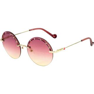 Liu Jo Kvinde LJ3100S 717 Solbriller Metal Guld Brun Rund Normal Skygge