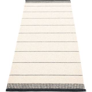 Pappelina Belle Rug 85x200 Cm Black - Mønstrede tæpper Pvc Sort - BEX820