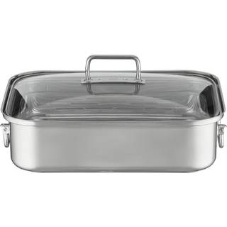Rösle Expertiso Bräter 38,5x28 cm rechteckig - Edelstahl - Silber
