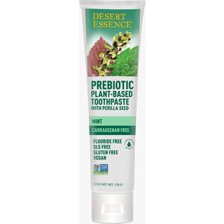 Desert Essence prebiotisk plantebaseret whitening tandpasta - mynte - oral pleje med inulin perilla fr? & aloe - vegansk fluoridfrit ikke -GMO gl