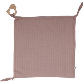 Sutteklud med fugleformet bidering - GOTS certificeret økologisk bomuld - 35x35 cm - Rose Wood - Müsli By Green Cotton