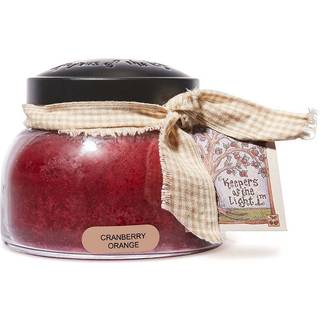 En munter giver - tranebær orange - 22 oz mama duftende stearinlys med låg - Keepers of the Light - 125 timers brændtidsgave til kvinder rød