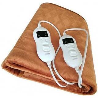 Varmetæppe, dobbelt, med Timer Superblødt fleece & 8 varmeindstillinger (2 x 60W)