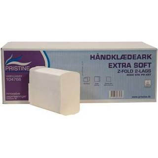 Pristine håndklædeark Z-fold 2-lag 24x20.6x8cm nyfiber