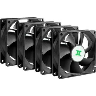 Inter-Tech IPC Fan Set 80x80x25mm | 8888729 - Kabinet køler - 80mm - Sort