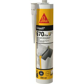 Sikasil-670 Fire 300ml hvid 12 STK.