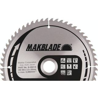 Rundsavsklinge til træ Makita MAKBLADE; 255x2,3x30,0 mm; Z60; 5°
