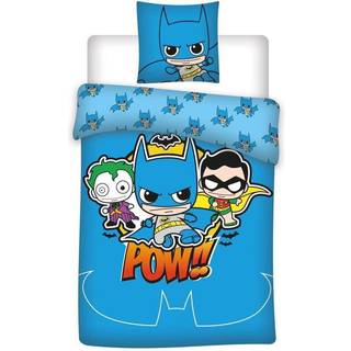 Junior sengetøj 100x140 cm - Batman DC Pop sengesæt junior - Vendbart design - 100% bomuld