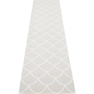 Pappelina Kotte Tæppe / White 70x300 Cm - Mønstrede tæpper Polyester Fossil Grey - KE9B730