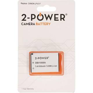 2-Power batteri til digitalkamera Canon LP-E17 - 7,2V 1040mAh