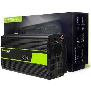 Green Cell Inverter til bil 24V til 230V 1000W/2000W Modificeret sinus