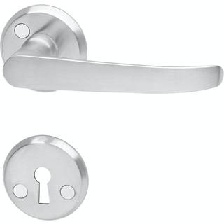 Habo A1871 dørgreb inkl. nøgleskilt, mat messing