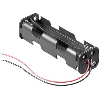 Batteriholder til 8 x AA / R06 (aflangt) - Serielt forbundet